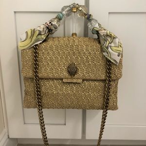 Kurt Geiger Kensington large raffia bag